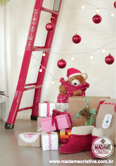 Árvore de Natal criativa e econômica feita com escada - DIY Laddr Christmas tree - Inexpensive and esay to make!